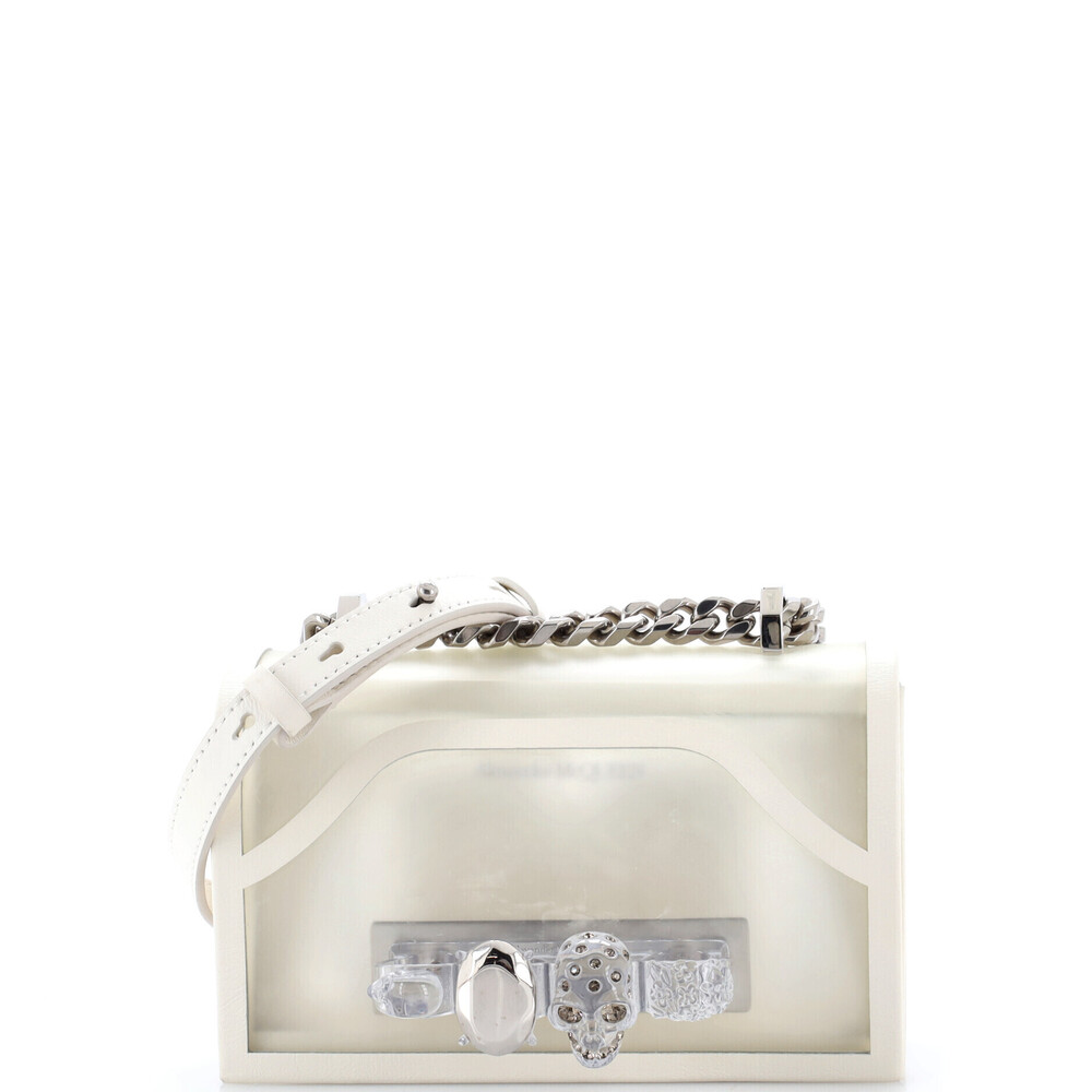 Alexander McQueen Small Jewelled Flap Satchel PVC